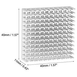 uxcell Electronic Radiator Heatsink for Stepper Motor,3D Printer 40x40x11mm Silver 6pcs