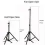 Wig Stand Tripod with Foot Pedal Adjustable Hair Mannequin Head Stand with Metal Fixing Base for Wig Making Hair Styling SJJN