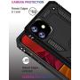 iPhone 11 Case,15ft Drop Tested,LUMARKE Military Grade Shockproof Dual Layer Plastic TPU Cover with Metal Kickstand Protective Phone Case for iPhone 11 6.1 inch 2019 Black