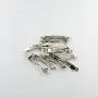Fityle 10 Pieces Blank Flat Metal Alligator Hair Clips Prong Barrettes for DIY Hair Bows Womens Hair Accessories