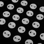 Badge Button, Iron Metal 32 mm / 1.26 inch DIY Blank Pin Badge Button Parts Consumables for Pro Button Maker, 1000Pcs/Set
