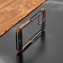 Kowauri Case for iPhone 12 Mini,Drop Protection Aluminum Metal Wood Bumper Frame Cover Shockproof Dropproof Protective Case for iPhone 12 Mini 5.4'' 2020 (5.4 inch)