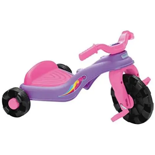 American Plastic Toys Kids’ Sweet Petite Trike, Pink, Durable Plastic, Stabilizing Metal Axles, Develops Balance and Motor Skills, Outdoor Tricycle, for Ages 18 Months to 4 Years Old