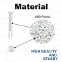 Blasoul Plastic Pool Joint Pins (24 pcs) for Intex 10ft-12ft (2016 Season & After) & 13ft-24ft (2015 Season & Before) Metal Frame Pools with Extra 24 pcs Rubber Seals Pool Replacement Parts
