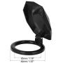 X AUTOHAUX Black Universal Engine Button Knob Push Button Switch Cover Metal Alloy Protective Cover