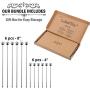 Cocktail Martini Picks and Stirrers Toothpicks – (12 Pack / 4 & 8 Inch) Reusable Cocktail Picks - Stainless Steel Metal Drink Skewers Sticks for Martini Olives Appetizers Bloody Mary Fruits Cocktail Martini Picks and Stirrers Toothpicks – (12 Pack / 4 & 8 Inch) Reusable Cocktail Picks - Stainless Steel Metal Drink Skewers Sticks for Martini Olives Appetizers Bloody Mary Fruits
