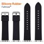 Apple Watch Band Silicone Compatible Apple Watch 40mm 38mm 42mm 44mm, Fullmosa Rainbow Soft Rubber iWatch Band with Stainless Steel Buckle for Apple Watch SE/6/5/4/3/2/1, Black 40mm 38mm