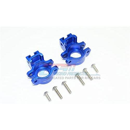 GPM for Traxxas Unlimited Desert Racer 4X4 (#85076-4) Upgrade Parts Aluminum Rear Axle Hub - 1Pr Set Blue