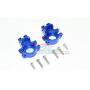 GPM for Traxxas Unlimited Desert Racer 4X4 (#85076-4) Upgrade Parts Aluminum Rear Axle Hub - 1Pr Set Blue