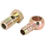 X AUTOHAUX 2 Sets 16mm Banjo Hose Barb Bolt Fittings Banjo Bolt Washer Metal for Car Motorcycle