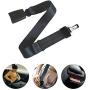 Car Seat Belt Extender, Adjustable Seat Belt Extender Seat Safety Belt, 7 Inch, 8 Inch Type A Metal Tongue Seatbelt Extender Car Buckles for Most Cars (9-30 Inch, Black)