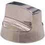 Earth Star 57MM OD Metal BBQ Stove Knob for 8mm Shaft Valve 304 Stainless Steel