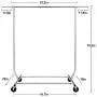 Camabel Clothing Garment Rack Heavy Duty Adjustable Rolling Moveable Commercial Grade Steel Extendable moveable hanging drying Organizer Chrome Storage Metal Shelf on with Wheels for Boxes Shoes Camabel Clothing Garment Rack Heavy Duty Adjustable Rolling Moveable Commercial Grade Steel Extendable moveable hanging drying Organizer Chrome Storage Metal Shelf on with Wheels for Boxes Shoes