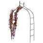 Giantex Metal Garden Arbor Wedding Arch, 8.4 Ft High x 4.6 Ft Wide, Pergola Arbor for Climbing Plant Roses Vines, Indoor Outdoor Garden Patio Bridal Party Decoration Wedding Arch