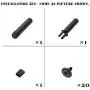 PTNHZ Matte Metal Interior Passenger Door Handle Repair Left for 2008-2015 Mercedes W204 Chassis C-Class C63 AMG C250 C350 GLK300 GLK350 GLK250