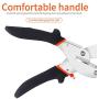 GARTOL Miter Shears- Multifunctional Trunking Shears for Angular Cutting of Moulding and Trim, Adjustable at 45 To 135 Degree, Hand Tools for Cutting Soft Wood, Plastic, PVC, with Replacement blades
