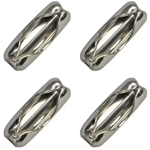 Ball Chain Connector Clasps 300 Pieces Number 6 Connectors Fits 3.2mm Beaded Ball Chain