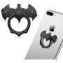 Bat Phone Ring Stand Holder - OATSBASF Cell Phone Ring Holder Finger Grip 360 Degree Rotation Compatible with iPhone 12/11 Pro Max/SE 2020 and Other Smartphones（Black+Silver）