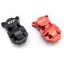 KYX Racing CNC Machined Aluminum Alloy Differential Cover Upgrades Parts Accessories for 1/24th Scale RC Crawler Car Axial SCX24 Deadbolt AXI90081 (Black)