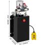 Mophorn 16 Quart Hydraulic Pump Double Acting Hydraulic Pump Metal Reservoir 3200 PSI Hydraulic Power Unit Car Lift with Pressure Gauge Hydraulic for Scissor Lift Dump Trailer Mophorn 16 Quart Hydraulic Pump Double Acting Hydraulic Pump Metal Reservoir 3200 PSI Hydraulic Power Unit Car Lift with Pressure Gauge Hydraulic for Scissor Lift Dump Trailer