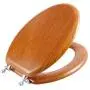 Angel Shield Durable Wood Veneer Natural Toilet Seat Metal Hinged Easy Clean Anti-scratch American Standard(Elongated,Wood Color) Angel Shield Durable Wood Veneer Natural Toilet Seat Metal Hinged Easy Clean Anti-scratch American Standard(Elongated,Wood Color)