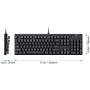 AUKEY Mechanical Keyboard Red Switch Gaming Keyboard with Red Backlit, 104 Keys 100% Anti-ghosting with Metal Top Panel and Water-Resistant Design for PC and Laptop Gamers, Black AUKEY Mechanical Keyboard Red Switch Gaming Keyboard with Red Backlit, 104 Keys 100% Anti-ghosting with Metal Top Panel and Water-Resistant Design for PC and Laptop Gamers, Black