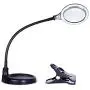 Brightech LightView Pro Flex Magnifying Lamp - 2 in 1 Clamp Table & Desk Lamp Energy Saving LED Ultra Bright Daylight Light, Great for Reading, Hobbies, Crafts, Workbench- Black Brightech LightView Pro Flex Magnifying Lamp - 2 in 1 Clamp Table & Desk Lamp Energy Saving LED Ultra Bright Daylight Light, Great for Reading, Hobbies, Crafts, Workbench- Black