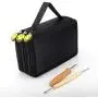 Blisstime Set of 42 Clay Sculpting Tool Wooden Handle Pottery Carving Tool Kit