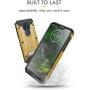Motorola Moto G7 Power Case, Evocel [Explorer Series Pro] Premium Full Body Case with Glass Screen Protector, Belt Clip Holster, Metal Kickstand for Motorola Moto G7 Power (XT1955), Gold
