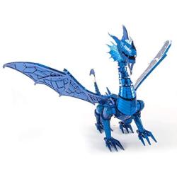 Fascinations Metal Earth ICONX Blue Dragon 3D Metal Model Kit