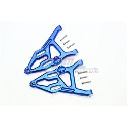 GPM for Traxxas Unlimited Desert Racer 4X4 (#85076-4) Upgrade Parts Aluminum Front Lower Suspension Arm - 1Pr Set Blue
