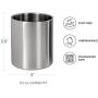 Whiskey Glass Set of 2 Stainless Steel Scotch Glasses, 10oz, Unique Gift for Men. Unbreakable, No Metal Taste, Thermally Insulated