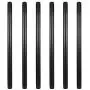 GeilSpace 6 Pack 3/4'' × 18'' Pre-Cut Black Metal Pipe, Industrial Steel Fits Standard Three Quarters Inch Black Threaded Pipes and Fittings - Vintage DIY Industrial Shelving (3/4'' × 18'', Black) GeilSpace 6 Pack 3/4'' × 18'' Pre-Cut Black Metal Pipe, Industrial Steel Fits Standard Three Quarters Inch Black Threaded Pipes and Fittings - Vintage DIY Industrial Shelving (3/4'' × 18'', Black)