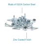 IMScrews 50pcs #8 x 3/4'' Self Drilling Truss Head Screws Standard Thread Wood Work MDF Zinc