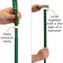SmartSign Designated Smoking Area Sign with Stake, Please Use Cigarette Bins Sign for Yard, 10x12 Aluminum Metal Sign with 3 Feet Stake, Easy Installation, Weather Resistant, Made in USA