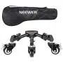 Neewer Photography Tripod Dolly, Heavy Duty with Larger 3-inch Rubber Wheels, Adjustable Leg Mounts and Carry Bag for Tripods, Light Stands for Photo Video Lighting, Load up to 50 pounds Neewer Photography Tripod Dolly, Heavy Duty with Larger 3-inch Rubber Wheels, Adjustable Leg Mounts and Carry Bag for Tripods, Light Stands for Photo Video Lighting, Load up to 50 pounds