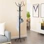 Tangkula 78'' Coat Rack, Metal Frame Coat Tree,Free Standing Entryway Hat Coat Jacket Umbrella Holder,Clothes Hanger with Base Coat Stand