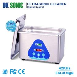 DK SONIC Ultrasonic Cleaner with Digital Timer and Basket for Jewelry,Ring,Eyeglasses,Denture,Watchband,Coins,Small Metal Parts,Daily Necessaries,Tattoo Equipment,etc