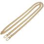 LONGTEAM 47'' Purse Chain Strap Replacement DIY Flat Metal Chain Strap