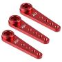 ZeckTeck Long 25T Servo Horn Metal Steering Arm for Futaba Savox Power HD HSP Himoto MG995 MG996 Servos Motor RC Car Truck Off Road Buggy Accessories(3PCS)