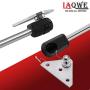 10MM Ball Studs Mounting Brackets for Gas Struts Shocks with 12PCS Screws, 4 PCS from IAQWE