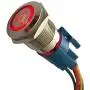 Etopars 12V 5A 19mm Car Auto Red LED Light Lamp Emergency Hazard Warning Push Button Stainless Steel Metal Toggle Switch Socket Plug Etopars 12V 5A 19mm Car Auto Red LED Light Lamp Emergency Hazard Warning Push Button Stainless Steel Metal Toggle Switch Socket Plug