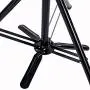 Wig Stand Tripod with Foot Pedal Adjustable Hair Mannequin Head Stand with Metal Fixing Base for Wig Making Hair Styling SJJN