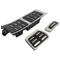 ROADFAR Drill Free Aluminum Fuel Accelerate Brake at Pedals Covers Compatible with 1992-2019 AUDI A4 S4 A5 A6 Q5 S5 A7 at Metal Aluminum Fuel Sports Pedal Full Set Accel