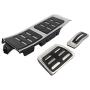 ROADFAR Drill Free Aluminum Fuel Accelerate Brake at Pedals Covers Compatible with 1992-2019 AUDI A4 S4 A5 A6 Q5 S5 A7 at Metal Aluminum Fuel Sports Pedal Full Set Accel