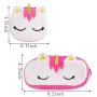 SUBANG 6 Pieces Pencil Case Unicorn Cotton Pencil Bag Soft Pencil Case Makeup Bag Cosmetic Bag
