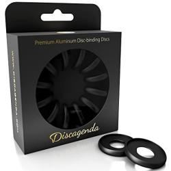 Discagenda Aluminum Disc-Binding Discs 33mm 1.3in 12 Piece Set Black