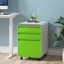 Dprodo 3 Drawers Mobile File Cabinet with Lock, Metal Filing Cabinet for Legal & Letter Size, Locking File Cabinet for Home & Office Full-Extension Drawers, Green Dprodo 3 Drawers Mobile File Cabinet with Lock, Metal Filing Cabinet for Legal & Letter Size, Locking File Cabinet for Home & Office Full-Extension Drawers, Green