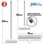 JIGA 2 Pack Floor Scrub Brush with Long Handle, Stiff Bristle Brush Scrubber, Cleaning Brush for Deck, Bathroom, Tub, Tile, Grout, Kitchen, Swimming Pool, Patio, Garages, Gray JIGA 2 Pack Floor Scrub Brush with Long Handle, Stiff Bristle Brush Scrubber, Cleaning Brush for Deck, Bathroom, Tub, Tile, Grout, Kitchen, Swimming Pool, Patio, Garages, Gray