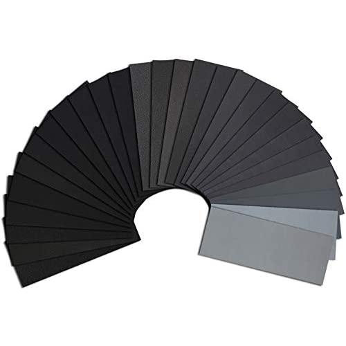 45PCS Sandpaper, Premium Wet Dry Waterproof Sand Paper, 120 to 5000 Assorted Grit Sanding Paper for Wood Furniture Finishing, Metal Sanding and Automotive Polishing, 9 x 3.6 Inches.